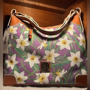 Dooney and Bourke Purple Daffodil Hobo Bag